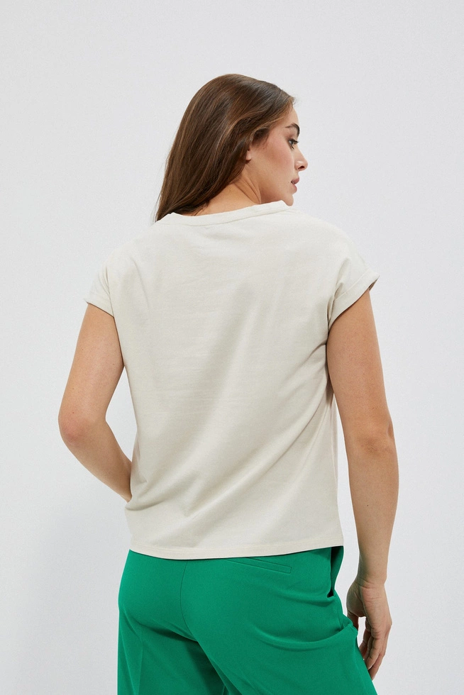 KOSZULKA DAMSKA L-TS-4004 L.BEIGE