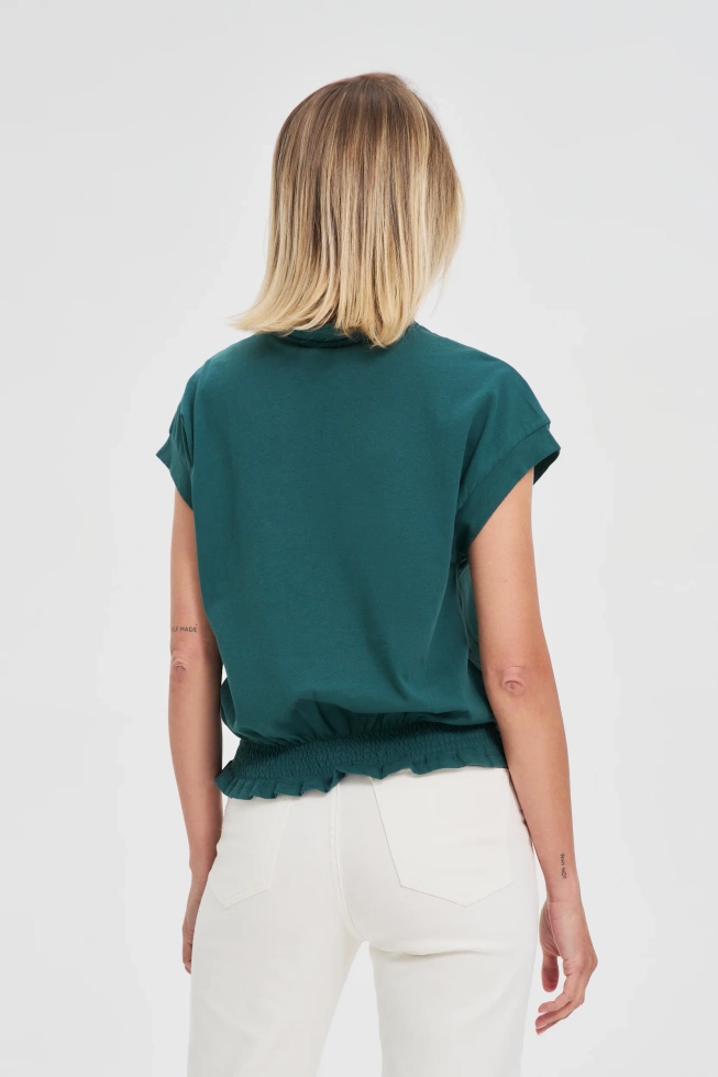 WOMEN'S TSHIRT L-TS-4653 D.GREEN