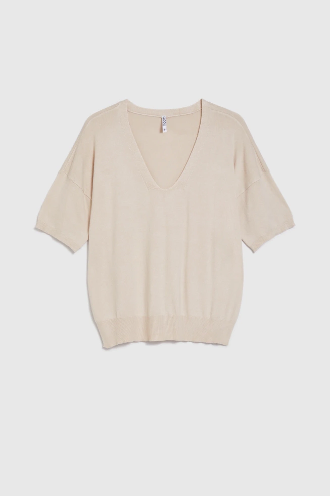 WOMEN'S SWEATER L-SW-4908 L.BEIGE