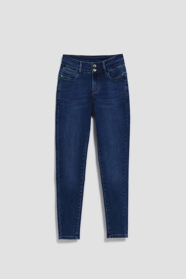LADIES JEANS L-JE-4023 D.BLUE