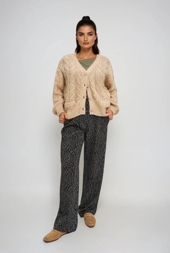 WOMEN'S SWEATER Z-SW-4808 BEIGE MEL-set