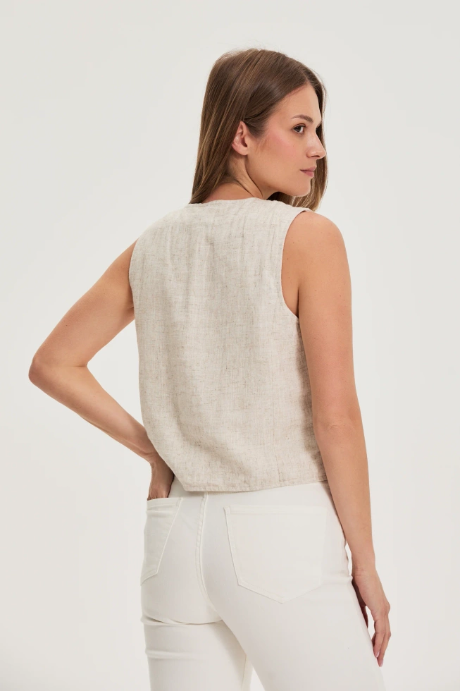 MARYNARKA DAMSKA L-KA-4620 L.BEIGE