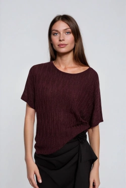 WOMEN'S SWEATER Z-SW-4866 BURGUNDY