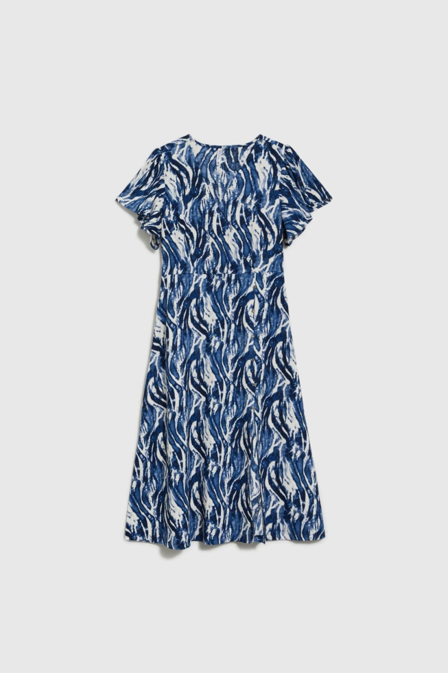 WOMEN'S DRESS L-SU-4631 D.BLUE-set