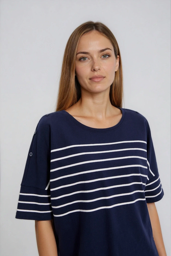 WOMEN'S SWEATSHIRT L-BL-4914 NAVY-set
