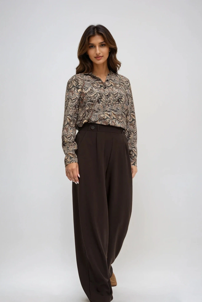 WOMEN'S PANTS Z-SP-4805 BROWN-set