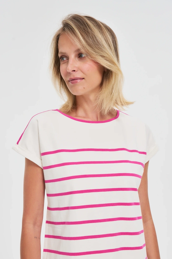 KOSZULKA DAMSKA L-TS-4655 FUCHSIA