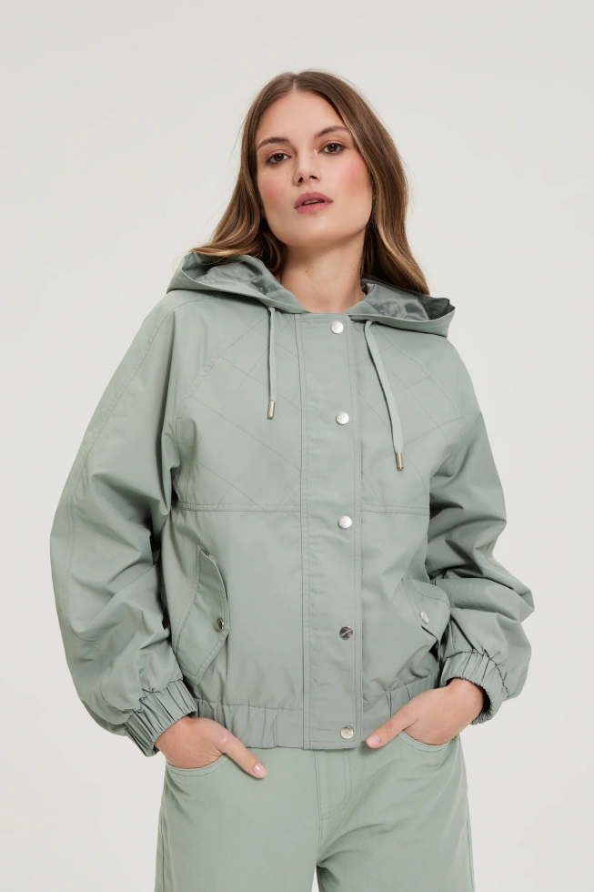 WOMEN'S JACKETS L-KU-4903 OLIVE