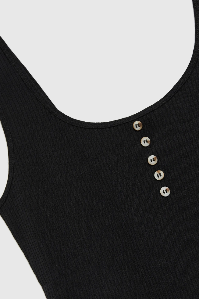WOMEN'S TOP L-TS-4686 BLACK