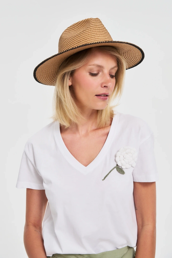 WOMEN'S HAT L-CZ-4601 BEIGE