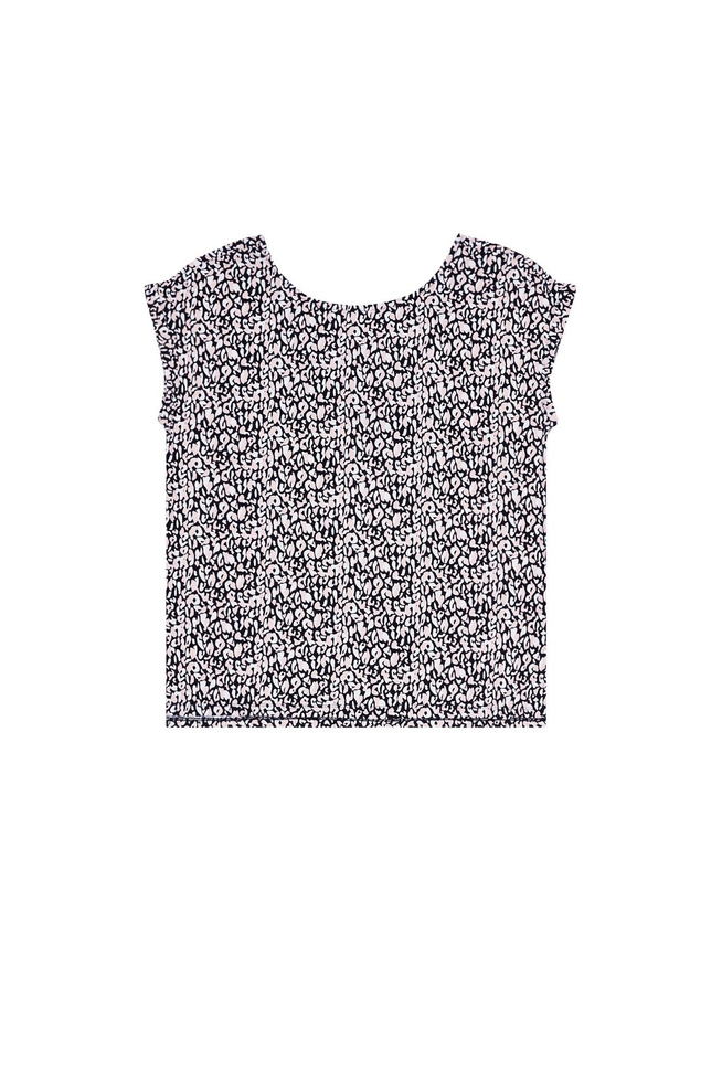 Bluzka z nadrukiem L-TS-3479 NAVY