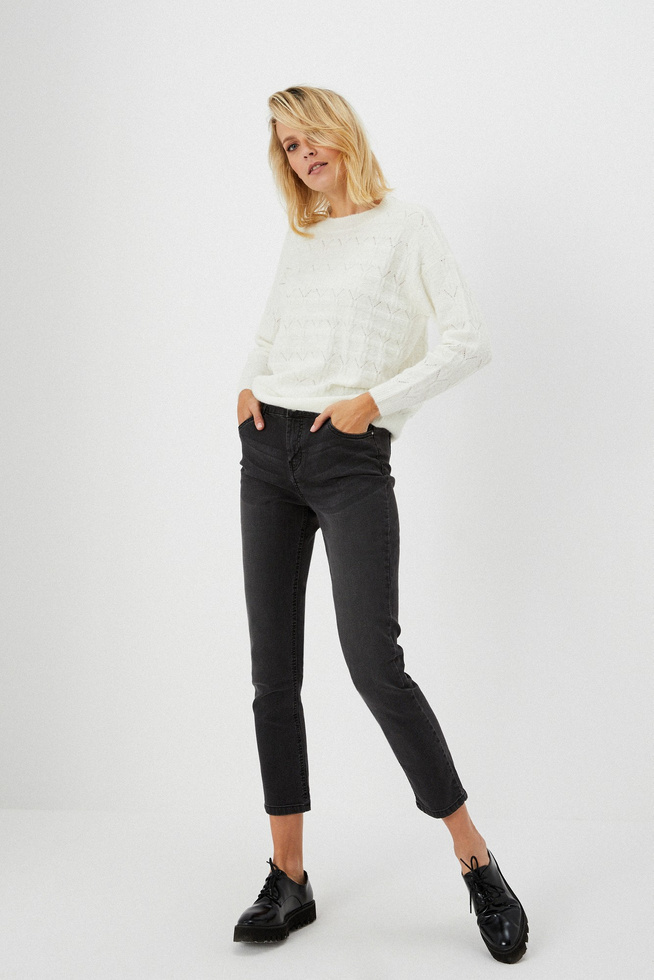 Spodnie jeansowe 7/8 Z-JE-3609 BLACK