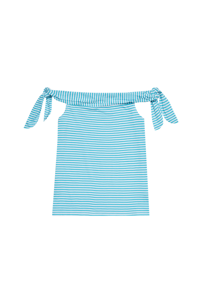 Top z wiązaniami L-TS-2959 TURQUOISE